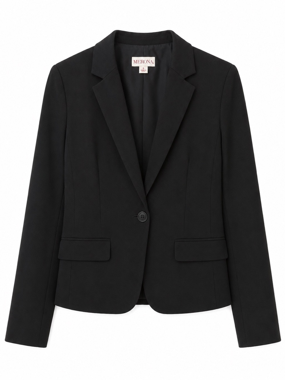 Merona Black Single-Button Tailored Blazer